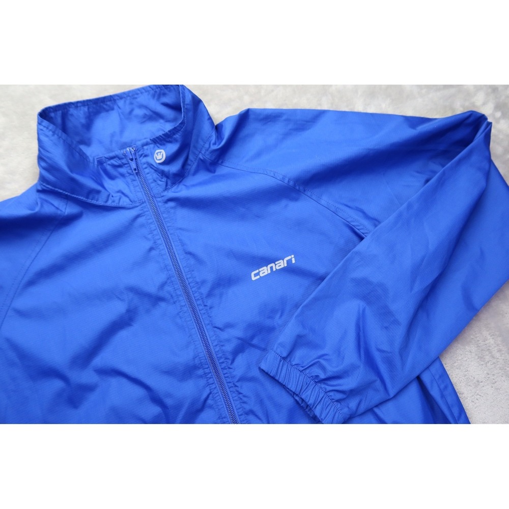 Canari Men's Royal Blue Lightweight Windbreaker Jacket Size M‎ Cycling